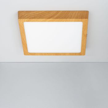 Plafón Led 18w Cuadrado Aluminio 210x210 Mm Slim Cct Seleccionable Galán Switchdimm Cct  Natural