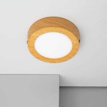 Plafón Led 6w Circular Aluminio Slim Ø110 Mm Cct Seleccionable Galán Switchdimm  3000k - 6000k Natural