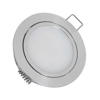 Downlight Led 3w 12v Dc Direccionable Con Conector Rápido Corte Ø 67 Mm Blanco Neutro