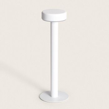 Lámpara De Mesa Led 2w Portátil Con Batería Usb Recargable Bunza Blanco