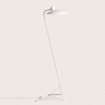 Lámpara De Pie Led De Metal Blanco 186 Cm Altura Interruptor Oficina  Perseus - Blanco con Ofertas en Carrefour