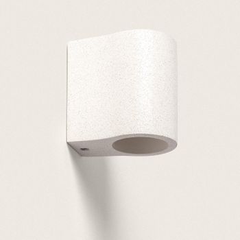 Aplique De Pared Cemento Iluminación Doble Cara Kediri Blanco