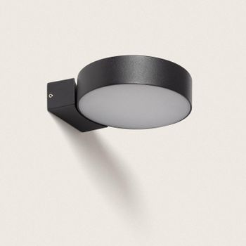 Aplique De Pared Exterior Led 8.3w Aluminio Nerida Negro