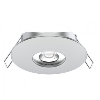 Foco Downlight Led 5w Direccionable Circular Ip44 Corte Ø68 Mm  4000k Cromado