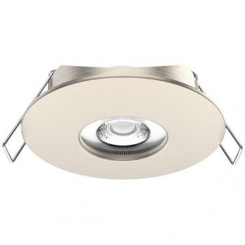 Foco Downlight Led 5w Direccionable Circular Ip44 Corte Ø68 Mm  4000k Niquel