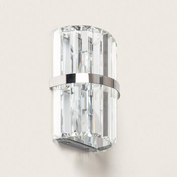 Aplique De Pared Cristal Zashi Plata