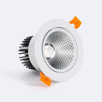 Downlight Led 12w Circular Regulable Dim To Warm Corte Ø 90 Mm Blanco