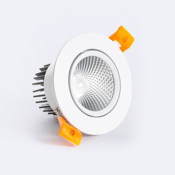 Downlight Led 7w Circular Regulable Dim To Warm Corte Ø 65 Mm Blanco