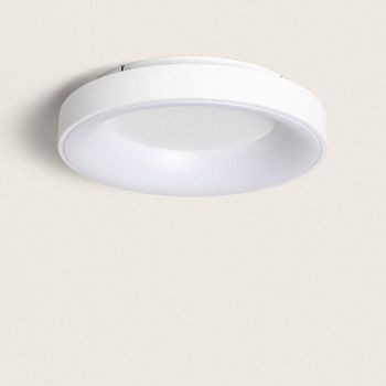 Plafón Led 40w Circular Metal Ø470 Mm Cct Seleccionable Jacob Blanco