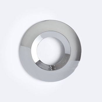 Marco Embellecedor Para Downlight Led Ignífugo Circular 4cct Regulable Ip65  Niquel