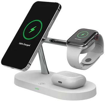 Cargador Inalámbrico Plegable 3x1 Magsafe 15w + Soporte Para Smartphone Y  Smartwatch con Ofertas en Carrefour