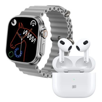 Correa Intercambiable De Silicona Compatible Con Apple Watch 42/44/45mm Y Ksix  Urban 4 Y Urban Plus, Azul Y Blanco con Ofertas en Carrefour