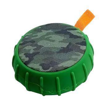 Altavoz Bluetooth Portátil Klack, Resistente A Salpicadoras Para Exteriores Camuflaje Verde