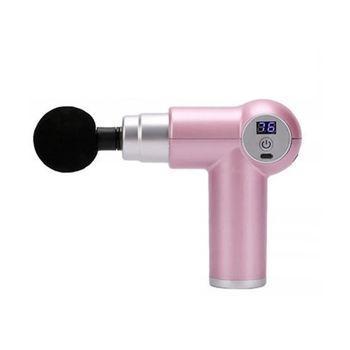 Pistola Digital Klack De Masaje Muscular Con 3 Cabezales Rosa