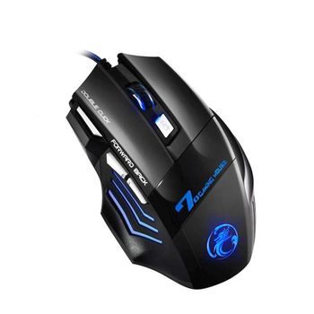 Ratón Klack X7 Gaming Para Juegos Con Cable, 7 Botones, Ergonómico, Óptico