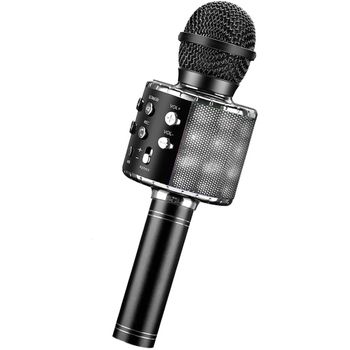 Micrófono Karaoke Bluetooth Klack , 4 En 1 Microfono Inalámbrico Portátil  Para Niños, Musica, Función De Eco, Compatible Con Android, Pc Negro