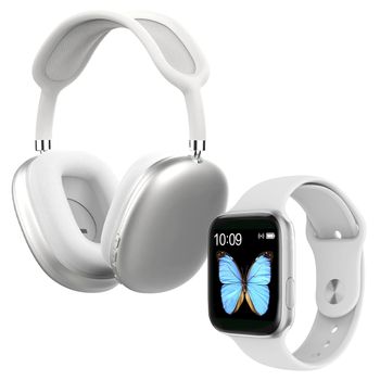 Smartwatch Klack W9 Reloj Deportivo Inteligente Llamadas Frecuencia  Cardíaca Presión Arterial Compatible Iphone Samsung Universal - Blanco con  Ofertas en Carrefour