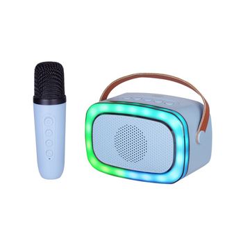 Altavoz Karaoke Portatil Bluetooth Klack Bt-k8, Sonido Y Diversión Azul