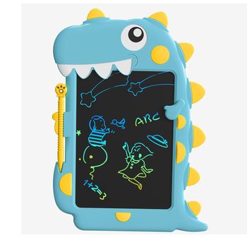 Tablet De Dibujo Ó Escritura Klack Borrable Lcd Ultrafina Con Forma De Dinosaurio, Juguete Educativo