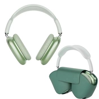 Auriculares Bluetooth De Diadema Klack Con Funda Pro Verde