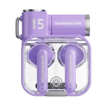 Auriculares Bluetooth 5.3 Inalámbricos Klack Airmars Xkt15 Especial Juegos, Diseño Único, Baja Latencia - Morado