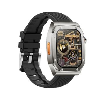 Smartwatch Klack Z79 Max , Reloj Inteligente Con Pantalla Hd Ultra De 2.1 Pulgadas, Impermeable Ip68, 100 Modos Deportivos, 460 Mah - Negro