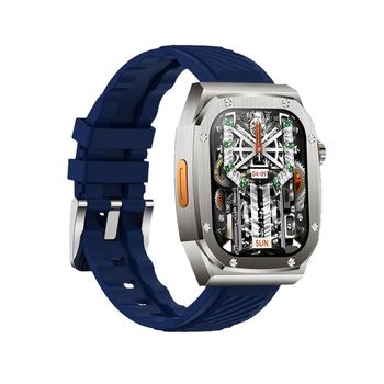 Smartwatch Klack Z79 Max , Reloj Inteligente Con Pantalla Hd Ultra De 2.1 Pulgadas, Impermeable Ip68, 100 Modos Deportivos, 460 Mah - Azul