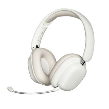 Auriculares Bluetooth Klack Inalámbricos Sy-t1 Plegables Cascos Con Micrófono Desmontable Y 20h De Autonomía - Beige