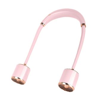 Ventilador De Cuello Klack Recargable Por Usb: Refresca Tu Día En Cualquier Lugar Rosa