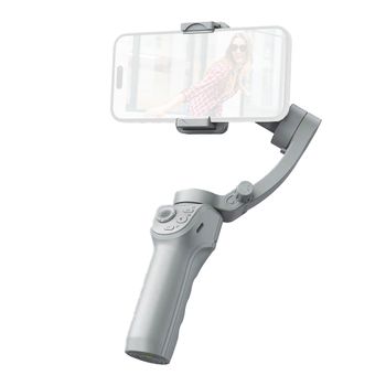 Estabilizador De Gimbal Klack M01 De 3 Ejes Con Luz De Relleno, Estabilizador De Mano Anti Vibraciones Para Smartphone Con Trípode Plegable, Toma De Fotos Desde El Teléfono Móvil