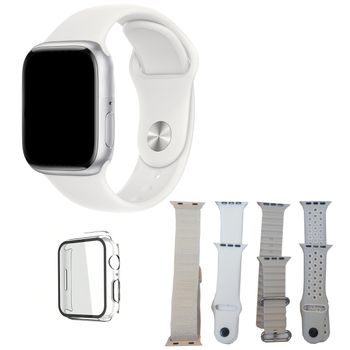 Smartwatch Klack T10 Pro Max, Reloj Inteligente Con 4 Estilos De Correas Y Protector De Pantalla - Blanco