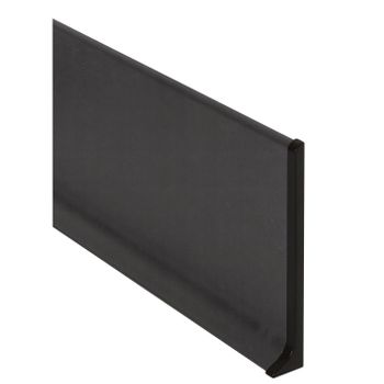 Rodapie Aluminio Labio Inferior Negro 3m 70mm De Alto-15 Mm
