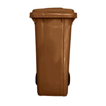 Contenedor De Basura Reciclables De Colores Con Ruedas 240l  240 L (marrón)jardin202