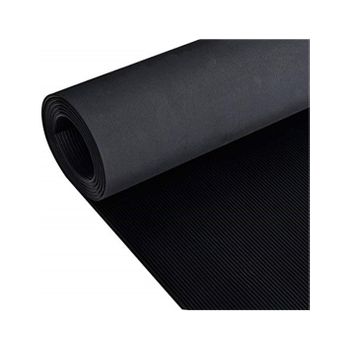 Revestimiento de Caucho Antideslizante Suelo de Goma PVC Negro 1mm Diseño  Estrias (140_x_25 Metros) : .es: Bricolaje y herramientas