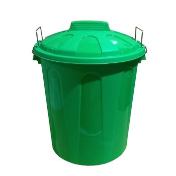 Cubo Basura De Plástico Con Tapadera  Cubo Almacenaje Y Reciclar  21 Litros (verde)jardin202