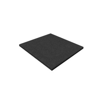 Loseta De Caucho Antivibración  Especial Para Exterior Y Gimnasios  Suelos Infantiles  Fitness  50 X 50 X 1,5 Cm (negra)jardin202