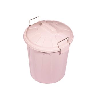 Cubo Basura De Plástico Con Tapadera  Cubo Almacenaje Y Reciclar  21 Litros (rosa)jardin202