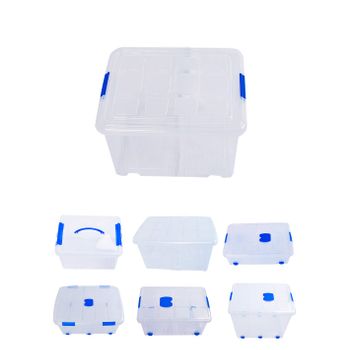 Cajas De Almacenaje Transparentes – Cajas Organizadoras De Plástico Con Tapa  Pack 2 Uds (25l)jardin202