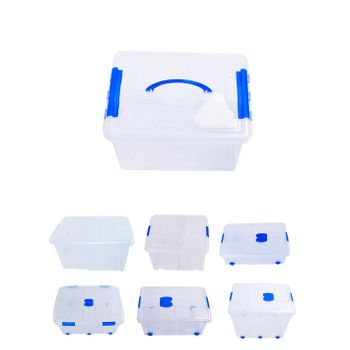 Cajas De Almacenaje Transparentes – Cajas Organizadoras De Plástico Con Tapa  Pack 2 Uds (12l)jardin202