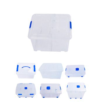 Cajas De Almacenaje Transparentes – Cajas Organizadoras De Plástico Con Tapa  Pack 6 Uds (25l)jardin202