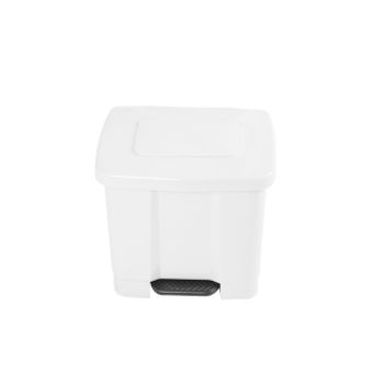 Cubo De Basura Con Pedal Doble 2x30l Reciclaje, Blanco con Ofertas