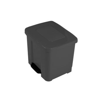 Cubo De Basura Para El Reciclaje – Basurero Con Pedal 35l Con 2 Compartimentos  35l (gris Oscuro)jardin202