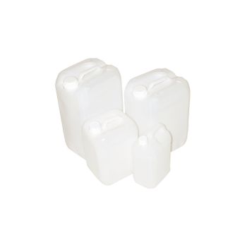 Bidón Plástico Alimentario Con Asa - Garrafa Blanca Multiusos  Pack 4 Uds (10 Litros)jardin202