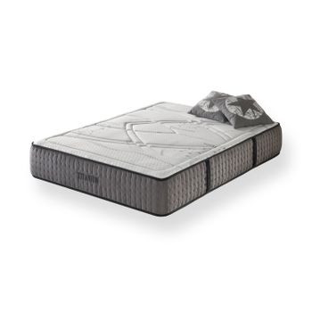 Pack Colchon + Base Tapizada Descansin, 135 X 190, Gris, Ideal Para  Personas Con Dolores De Espalda, Base Tapizada Silenciosa con Ofertas en  Carrefour