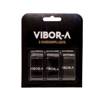 Blister Overgrips Vibora Pro X3 Liso Negro