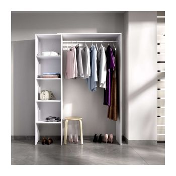 Armario 4 Puertas Abatibles Blanco 180 Cm(alto)160 Cm(ancho)50 Cm(fondo)  con Ofertas en Carrefour