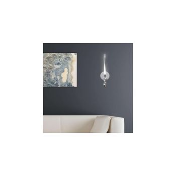 Aplique A Pared Led Cromo Modelo Mar 45 Cm (alto)12 Cm(ancho)10 Cm(fondo)