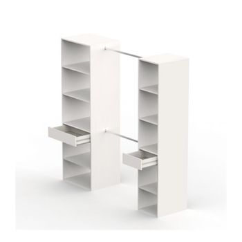 Armario Multiusos En Acabado Blanco 2 Puertas 3 Estantes 61 Cm(ancho) 190  Cm(altura) 35 Cm(fondo) con Ofertas en Carrefour