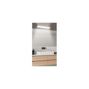 Aplique Led Para Baño Modelo Aero Acabado Blanco 5 Cm(alto) 42 Cm(ancho) 8 Cm(fondo