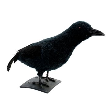 Cuervo Con Luz De Halloween Negro De Foam De 29x12x24 Cm